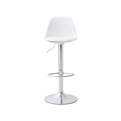 Banqueta Eiffel Design Eames Assento PP Base Madeira Conthey Branco