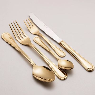 Faqueiro Avalon em Aço Inox Dourado 30 Peças Wolff Dourado