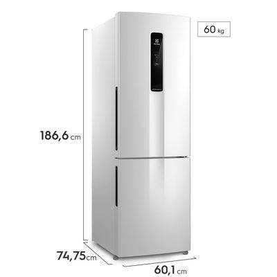 Geladeira Electrolux Frost Free Inverter 400L Efficient AutoSense e Rapid Freeze Inverse Branca (IB6) Bivolt