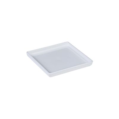 Prato Square Quadrado 13,5x13,5 Branco em Polipropileno