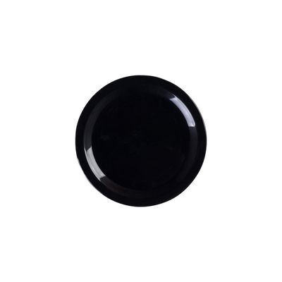 Prato Elegance de Sobremesa 19cm Preto em Polipropileno