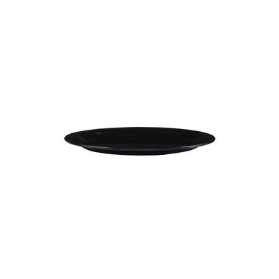 Prato Elegance de Sobremesa 19cm Preto em Polipropileno