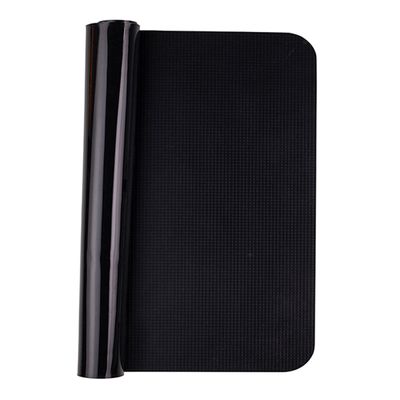 Tapete Culinário Liso Quadrado 34x34 Preto em Silicone
