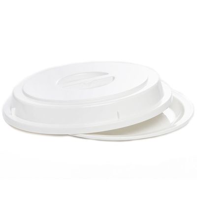 Cloche Elegance 27,5cm Branco em Policarbonato