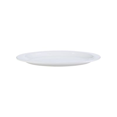 Prato Elegance de Sobremesa 19cm Branco em Policarbonato