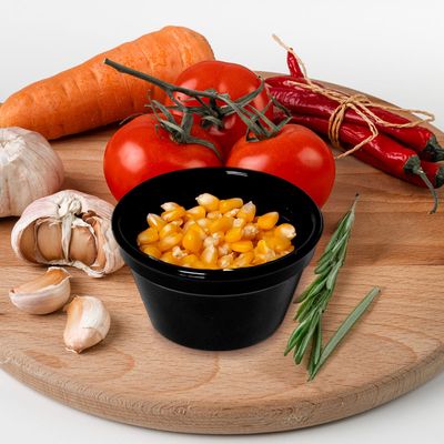 Ramequim Cheff 90ml Preto em Policarbonato