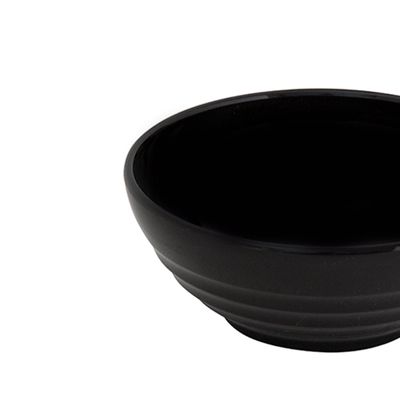 Bowl Oriental Redondo 500ml Preto em Policarbonato