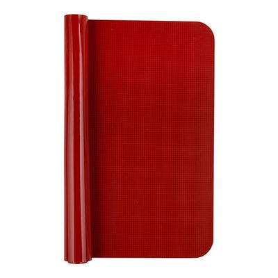 Tapete Culinário Liso Retangular 33x40 Vermelho em Silicone