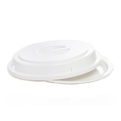 Cloche Elegance 24,5cm Branco em Policarbonato