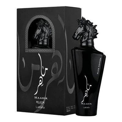 Maahir Black Edition Lattafa Eau de Parfum 100ml Perfume Unissex 100ml / Incolor