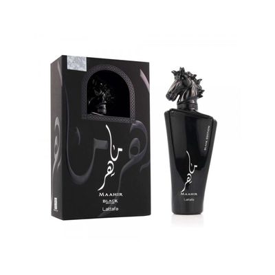 Maahir Black Edition Lattafa Eau de Parfum 100ml Perfume Unissex 100ml / Incolor