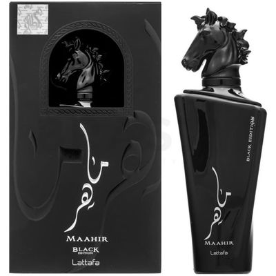 Maahir Black Edition Lattafa Eau de Parfum 100ml Perfume Unissex 100ml / Incolor