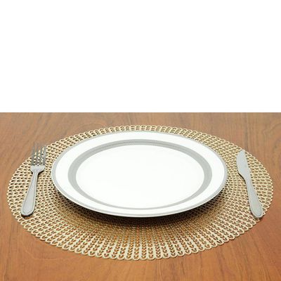 Lugar Americano Mesa Lux Gold em PVC Wolff Dourado