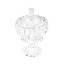 Potiche com Pé Geneva Cristal 17x25cm Acabamento Premium Wolff