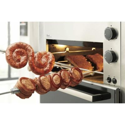 Churrasqueira Fischer A Gás Glp Bancada E Embutir Ranch 3 Espetos Inox Bivolt