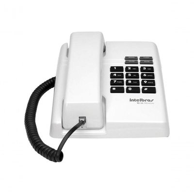 Telefone Tc50 Premium Branco Função Flash, Redial, Pause E Mute 4080085