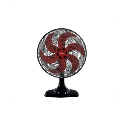 Ventilador Osc Mesa Turbo 6 50cm 6 Pás 220V Preto Vermelho