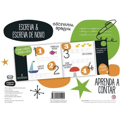 Livro Escreva & Escreva de Novo - Números - VR Editora