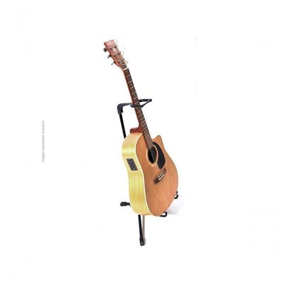 Suporte Para Violão Gt1 Com Apoio E Trava No Braço Do Instrumento Preto