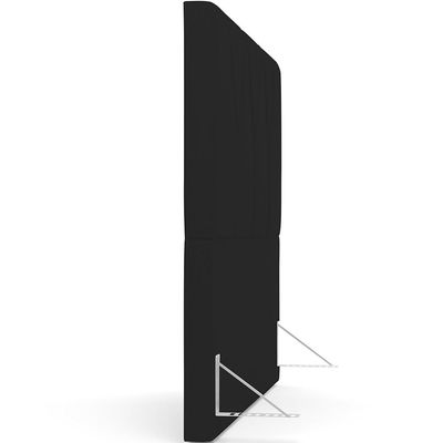 Cabeceira Cama Box Casal 140 cm Aurora W01 Corano Preto - Lyam Decor