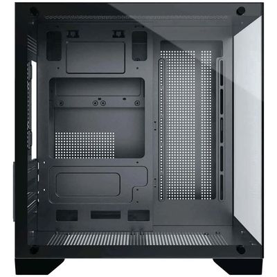 Gabinete Gamer Aquario Clarity Preto vidro + 7 Fans LED RGB