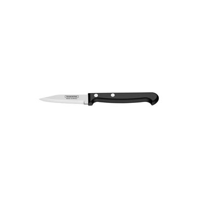 Faca Legumes Frutas Tramontina Ultracorte Inox Cabo Preto 3"