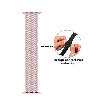 Pulseira Para Apple Watch 38mm / 40mm Nylon Trigger - Rosa - Gshield