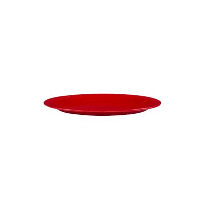 Prato Elegance de Sobremesa 19cm Vermelho em Polipropileno