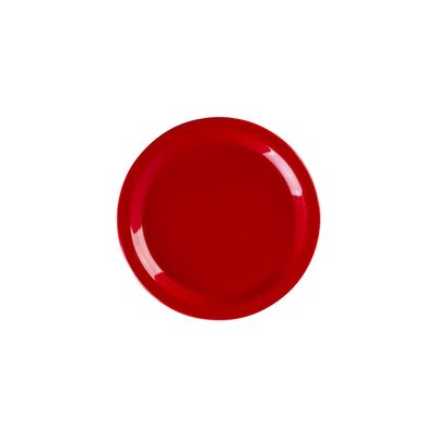 Prato Elegance de Sobremesa 19cm Vermelho em Polipropileno