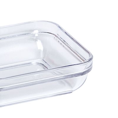 Travessa Cheff Quadrada 250ml Natural em Policarbonato