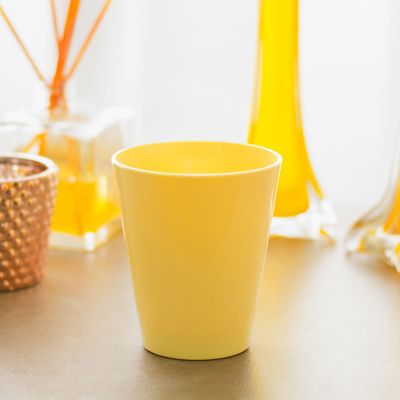Copo Fresc Redondo 350ml Amarelo em Polipropileno
