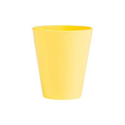 Copo Fresc Redondo 350ml Amarelo em Polipropileno