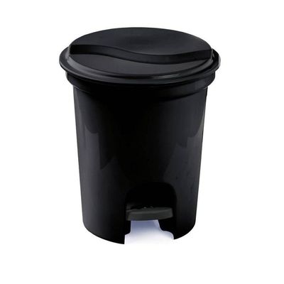 Lixeira Com Pedal 6,5 Litros Plasvale Preto