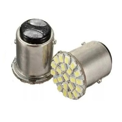 Lâmpada 22 Leds 67 2 Pólos Smd 12v (1157) 6000k Par