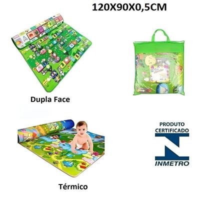 Tapete Infantil Termico Impermeavel Dupla Face Tatame Crianca Bebe Educativo Atividade Quarto Praticidade E Conforto Gar