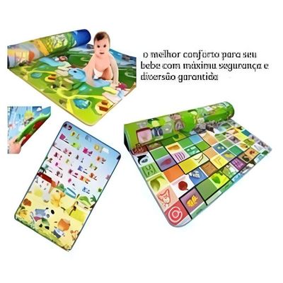 Tapete Infantil Termico Impermeavel Dupla Face Tatame Crianca Bebe Educativo Atividade Quarto Praticidade E Conforto Gar