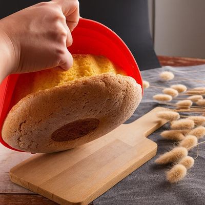 Forma Silicone Bolo Pudim Torta Assadeira Air Fryer Vazada Redonda Reutilizavel Antiaderente Confeitaria