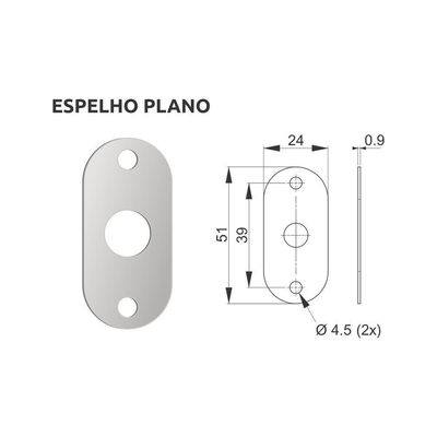 Fechadura Trava Auxiliar Tetra 422 Cromada - 3f