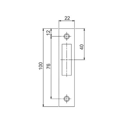 Fechadura Trava Auxiliar Tetra 422 Cromada - 3f