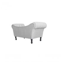Recamier Sofá Divã Namoradeira Dubai Suede Branco - Fm