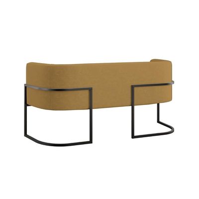 Kit Sofá 2 Lugares + 2 Poltronas Para Recepção Balaqui Capuccino