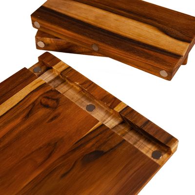 Expositor Modular para Pâtisserie 30x20x12cm em Madeira Teca