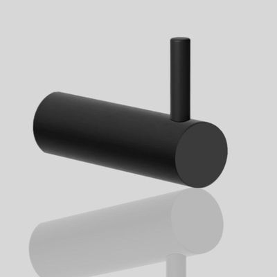 Cabide Para Banheiro Orion Preto Fosco Grego Metal