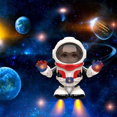 Brinquedo Astronauta Robô Dançarino Luz Som Diversão