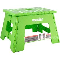 Banqueta Plástica Dobrável 220Mm Verde Vonder