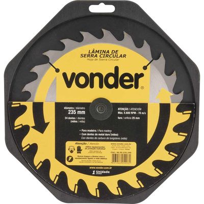 Lamina Serra Circular Videa 235X25X24D Vonder