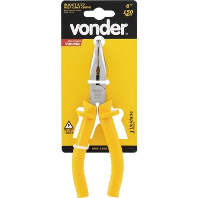 Alicate Bico Meia Cana Curvo 6" 1000V Vonder