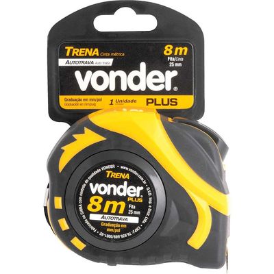 Trena Aço (Q) 8M X 25Mm Auto Trava Vonder