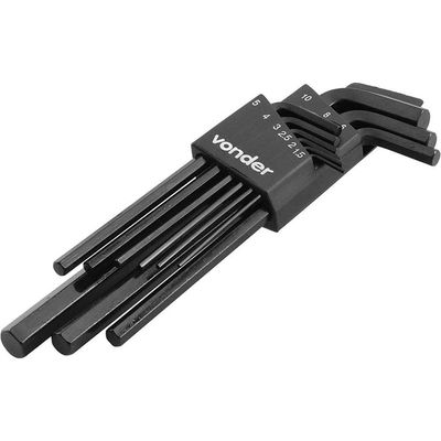 Chave Allen Jg 1,5A10Mm 9Pc Longa Crv Vonder