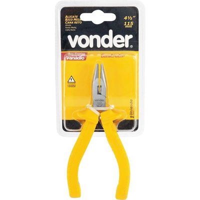 Alicate Bico Meia Cana Reto 4.1/2" 1000V Vonder